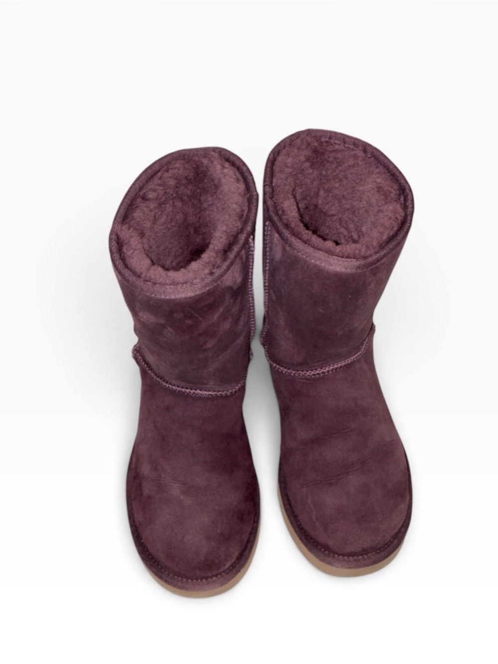 UGG Australia Classic Short Women’s Plum Suede Sheepskin Sz 7